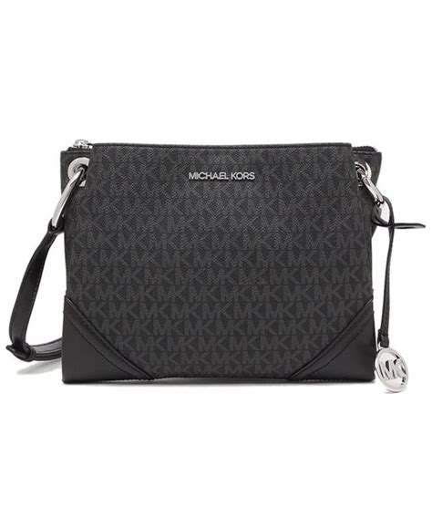 michael kors nicole triple compartment crossbody bag black pvc|Michael Kors Nicole Triple Compartment Crossbody Bag Black .